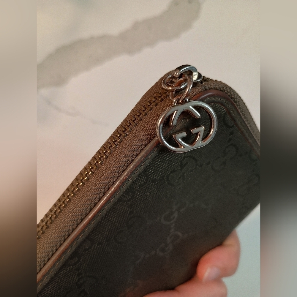 GUCCI Guccissima Bronze Long Wallet - Picture 10 of 15